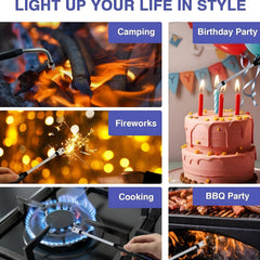 Metal Rechargeable Electric Arc Lighter With Flexible Neck (1 Pc)