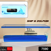 Car Interior Dashboard Decoration Floating Water Cruiser Ship Iceberg Ornament Car Interior Decoration For Birthday Gifts Home Decor Suitable For Home Show Car Decoration Gifts Desk Or Paperweight