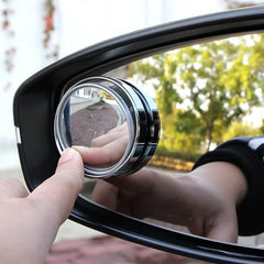Car Blind-spot Side Mirror Silver Frame - (2 Pc  Set)