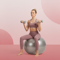 7428 Heavy Duty Gym Ball Non-slip Stability Ball With Foot Pump For Total Body Fitness