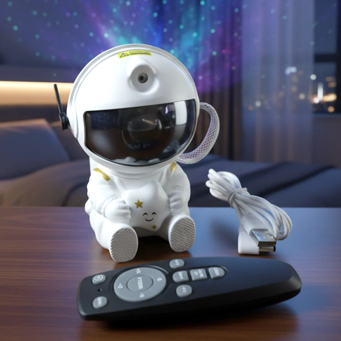 Premium Astronaut Galaxy Projector Night Light With Remote Control
