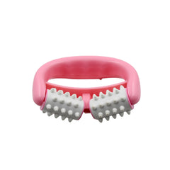 6405 Manual Round Handle Plastic 2 Rollers Massage Roller Cellulite Roller For Legs Arms Back Muscle Pain Relief And Muscle Relaxation