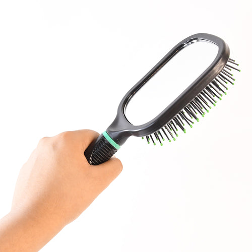 2-in-1 Hair Comb Brush With Mirror
